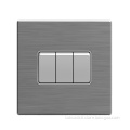 Stainless Steel Cover 3 Gang 2 Way Switch